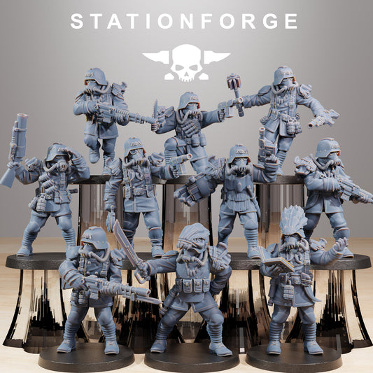 Productfoto Tabletop 28mm The Printing Goes Ever On (TPGEO) 0: GrimGuard Xenarid Hunters