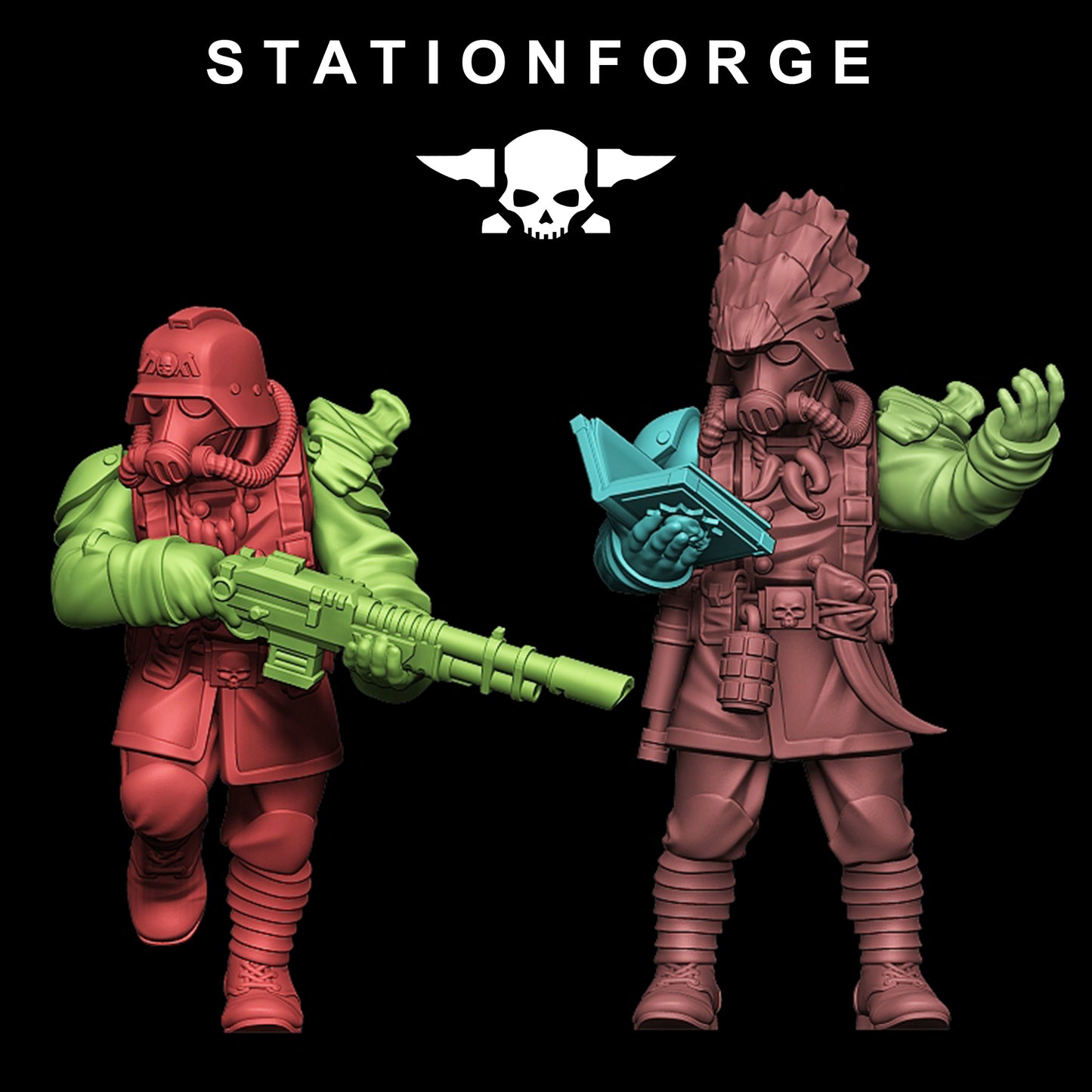 Productfoto Tabletop 28mm The Printing Goes Ever On (TPGEO) 0: GrimGuard Xenarid Hunters