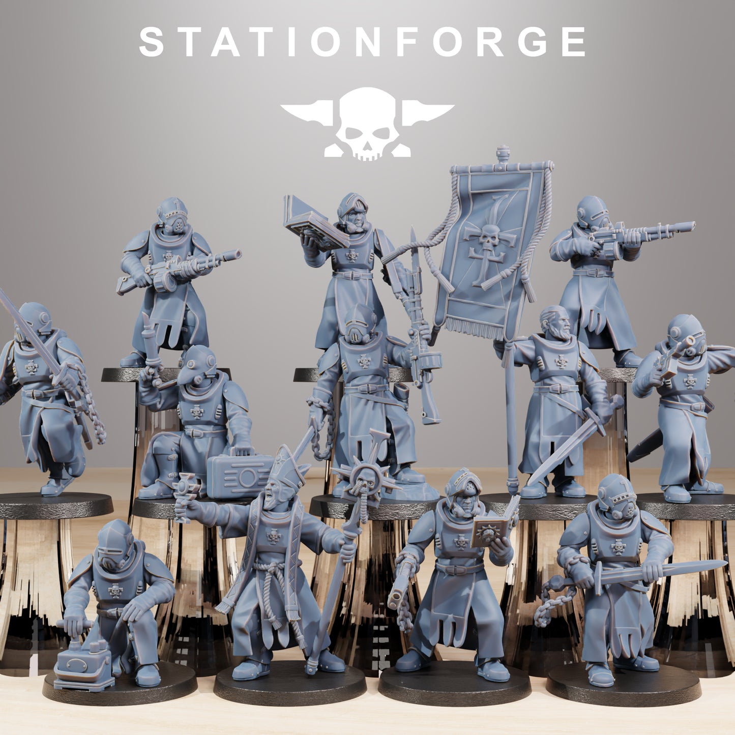 Productfoto Tabletop 28mm The Printing Goes Ever On (TPGEO) 0: RoyalGuard Templars