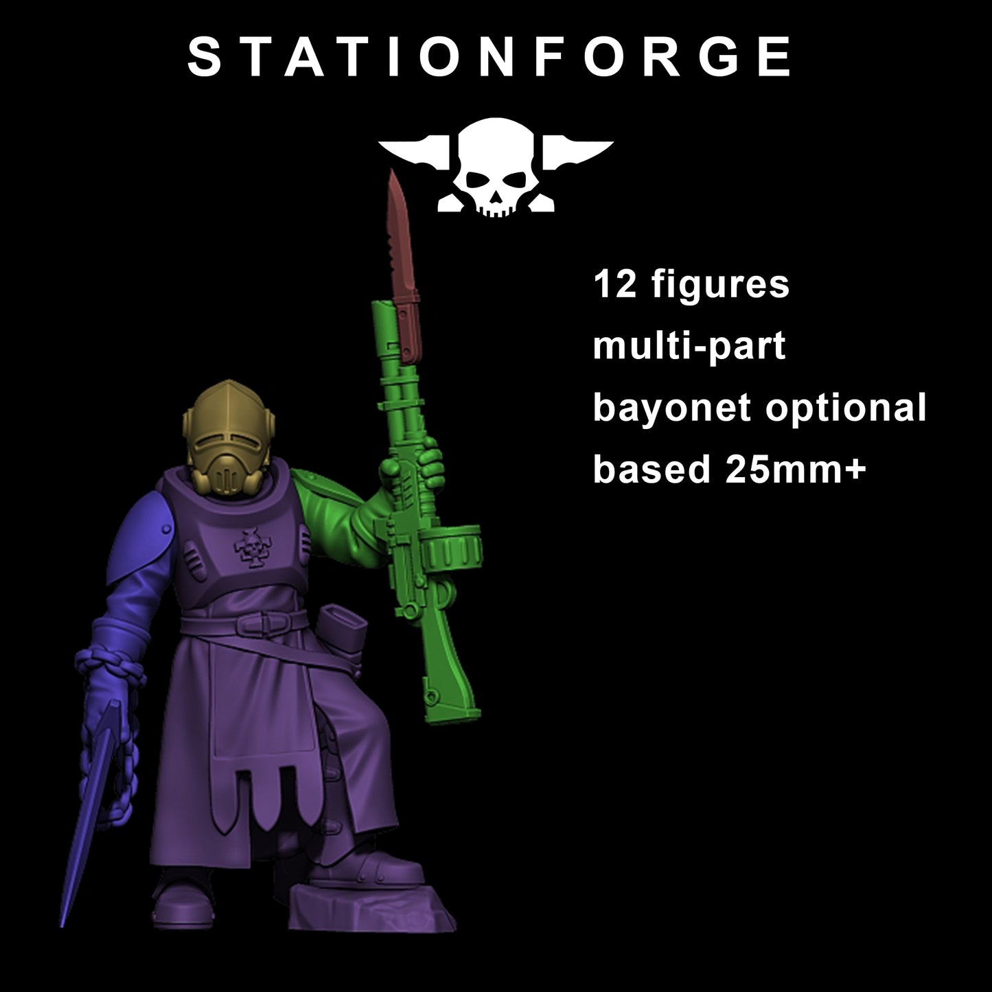 Productfoto Tabletop 28mm The Printing Goes Ever On (TPGEO) 0: RoyalGuard Templars
