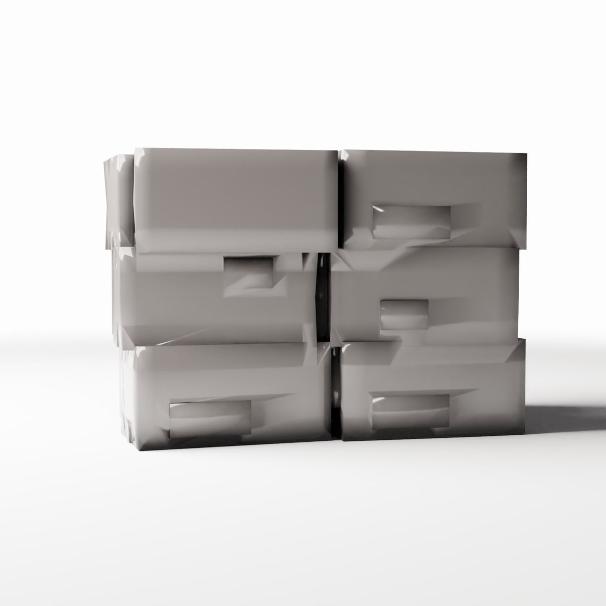 Productfoto diorama en modelbouw 3: Magazijndiorama: stapel gebruikte kartonnen dozen (Ref. 987D)
