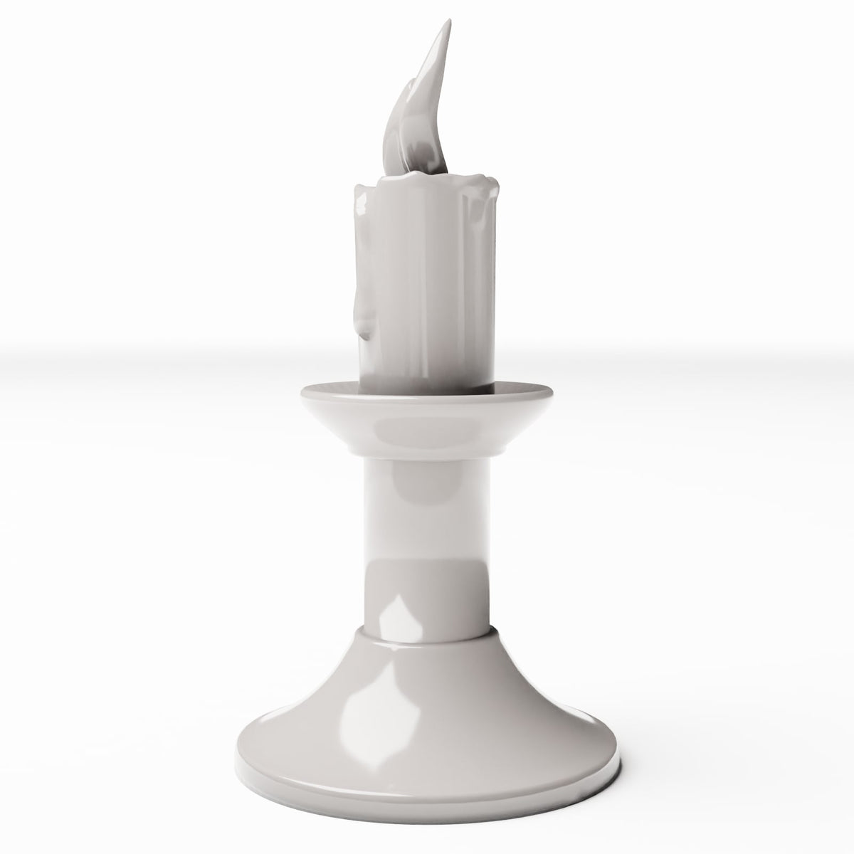 Productfoto diorama en modelbouw 3: Diorama-interieur: kandelaar met brandende kaars (Ref. 98D)