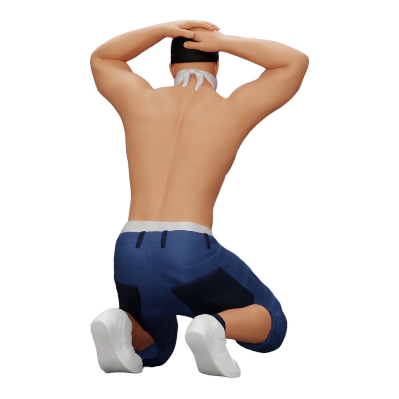 Diorama modelbouw productfoto 0: Gangster met masker en pet voor arrestatie (Ref Nr. A2)