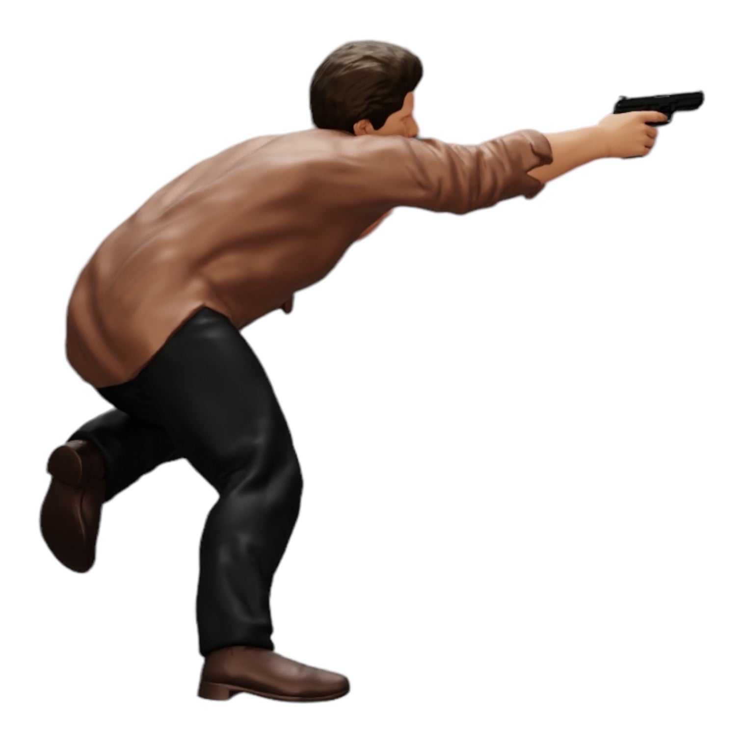 Diorama modelbouw productfoto 0: Gangster schiet met wapen uit auto (Ref Nr. A6)