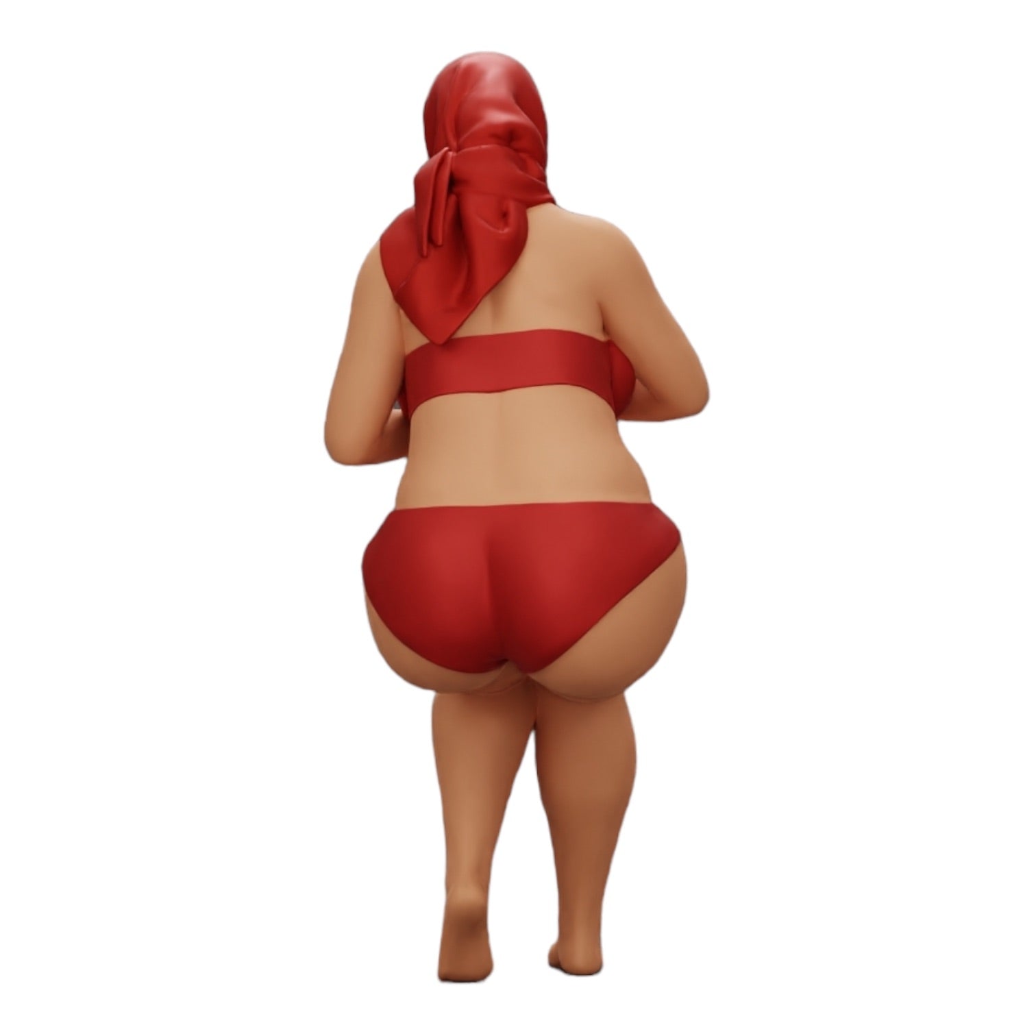 Diorama modelbouw productfoto 0: Sexy vrouw in bikini en zonnebril met zonnebrandcrème op het strand (Ref Nr. A9)