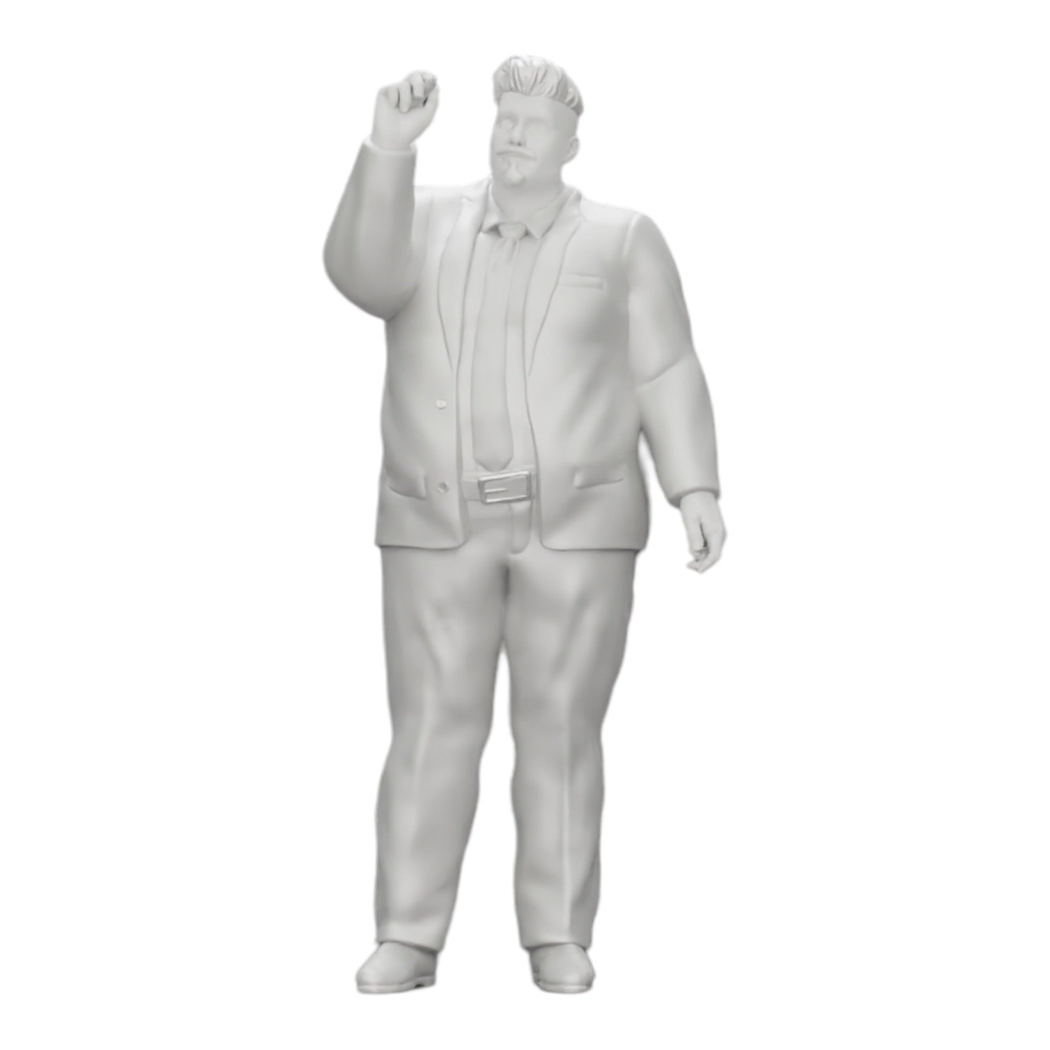 Diorama modelbouw productfoto 0: Corpulente zakenman schrijft op whiteboard (Ref Nr. A19)