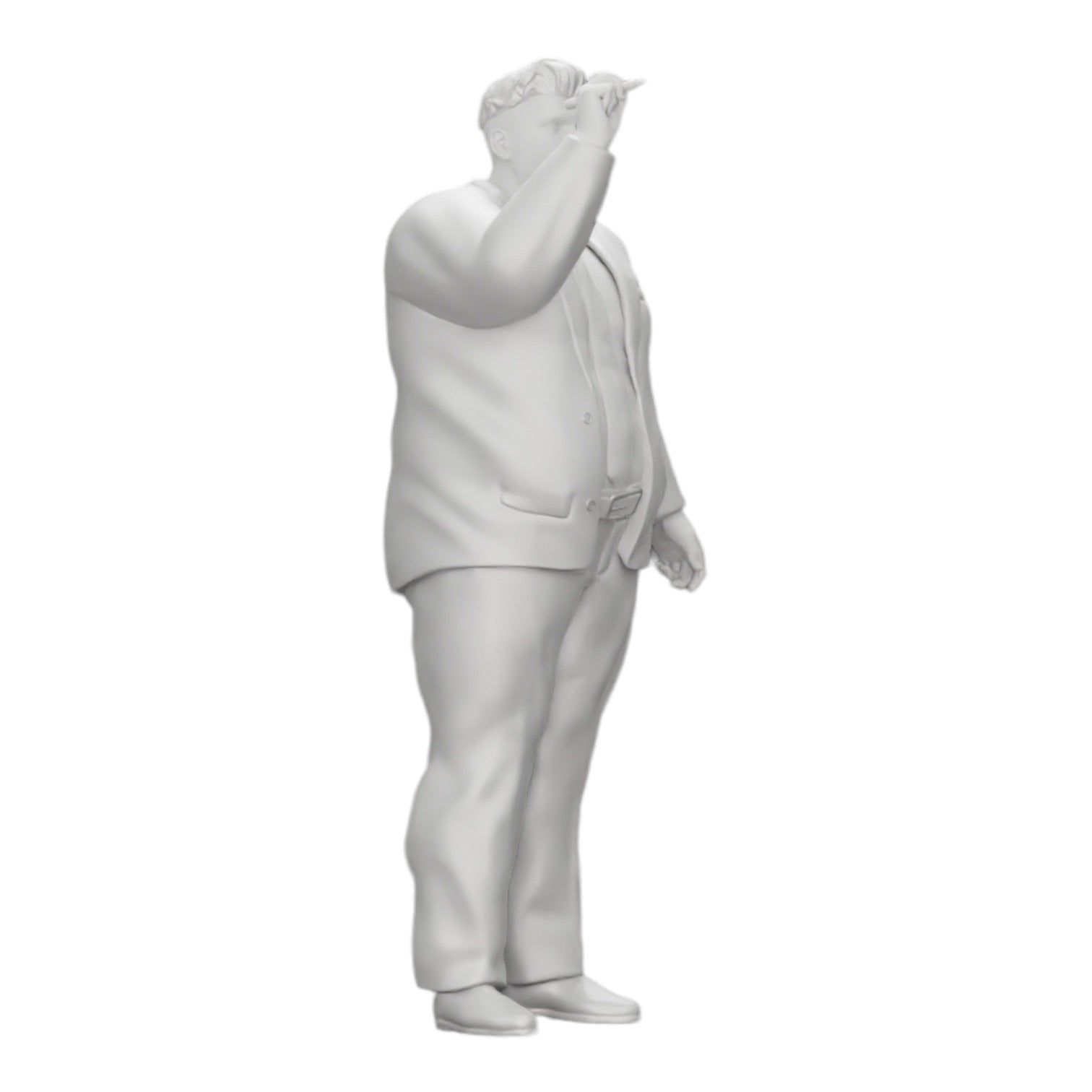 Diorama modelbouw productfoto 0: Corpulente zakenman schrijft op whiteboard (Ref Nr. A19)