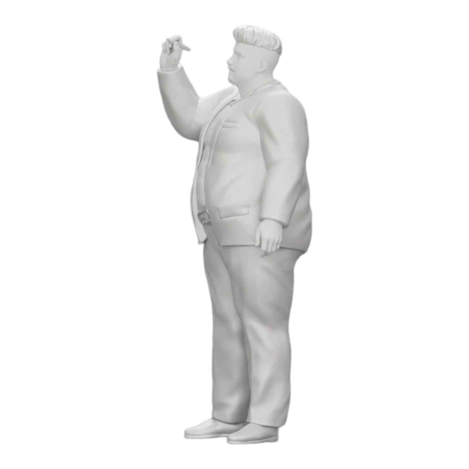 Diorama modelbouw productfoto 0: Corpulente zakenman schrijft op whiteboard (Ref Nr. A19)