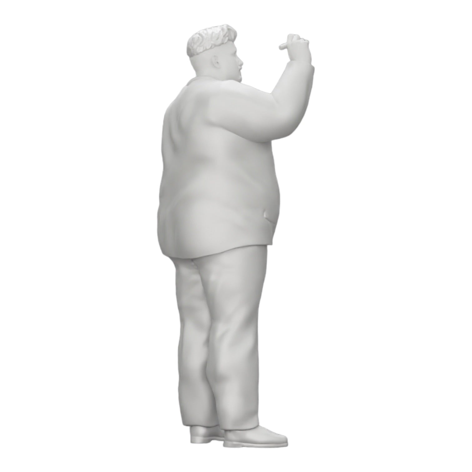 Diorama modelbouw productfoto 0: Corpulente zakenman schrijft op whiteboard (Ref Nr. A19)