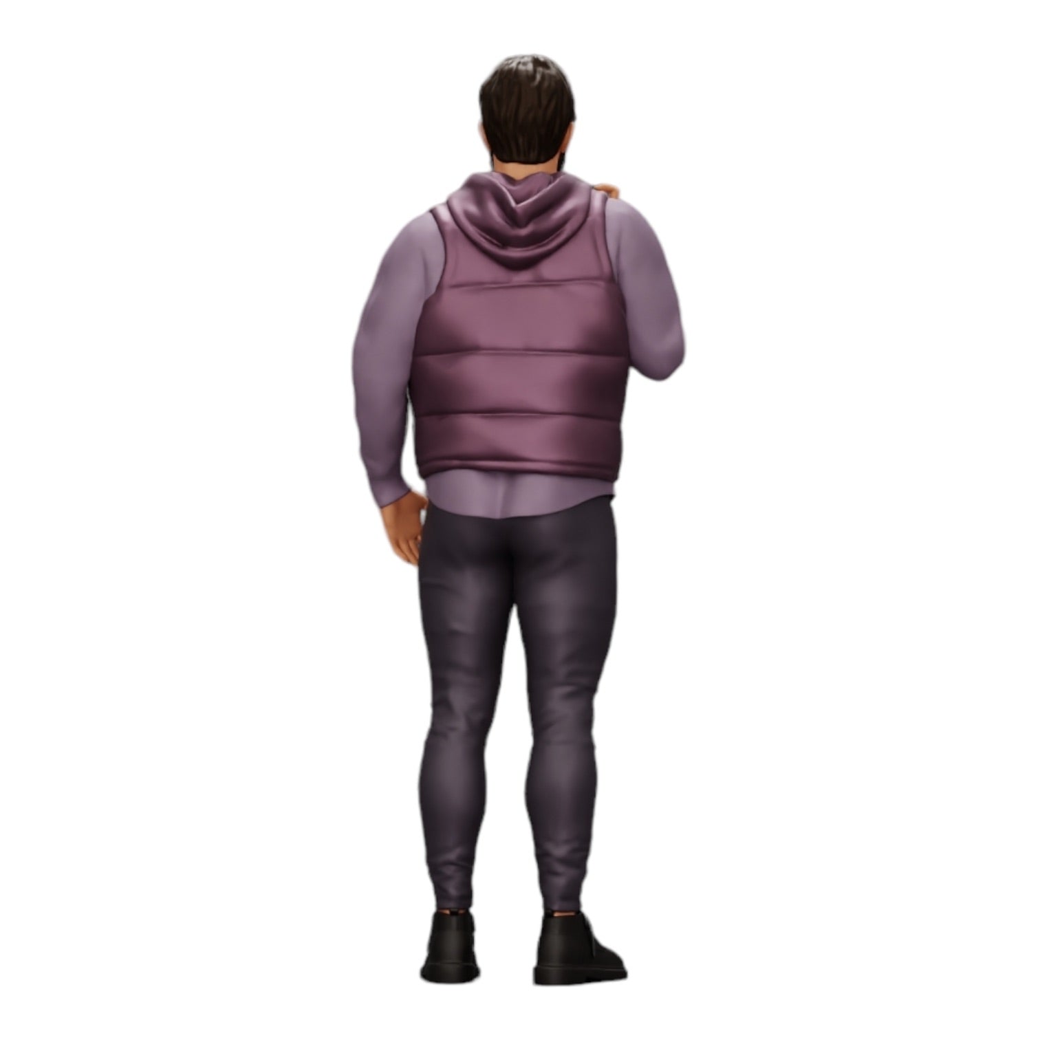 Diorama modelbouw productfoto 0: Man met baard en jack staat zelfverzekerd (Ref Nr. A24)