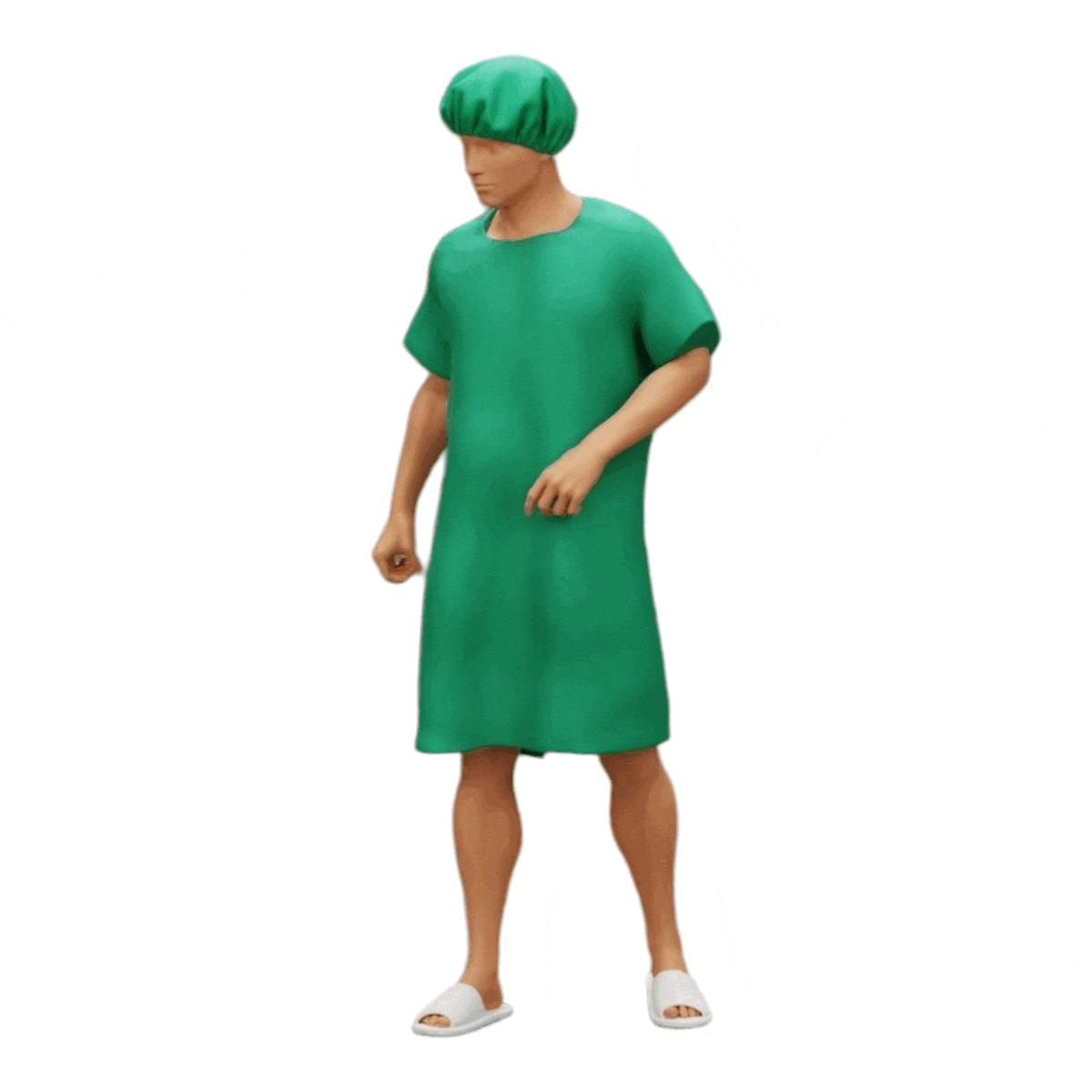 Diorama modelbouw productfoto 0: Patiënt in het ziekenhuis beweegt zich voort (Ref Nr. A27)