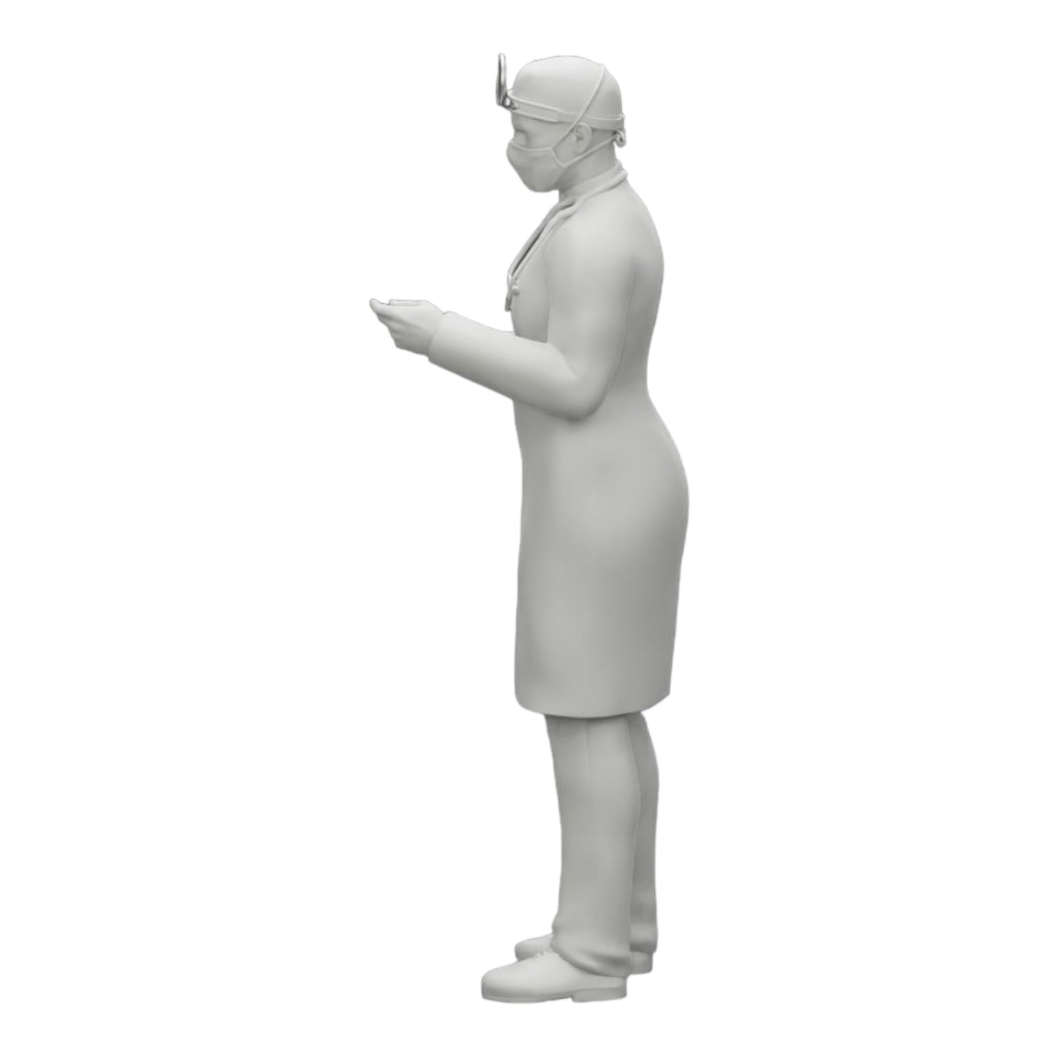 Diorama modelbouw productfoto 0: Chirurg/arts in het ziekenhuis met stethoscoop (Ref Nr. A29)