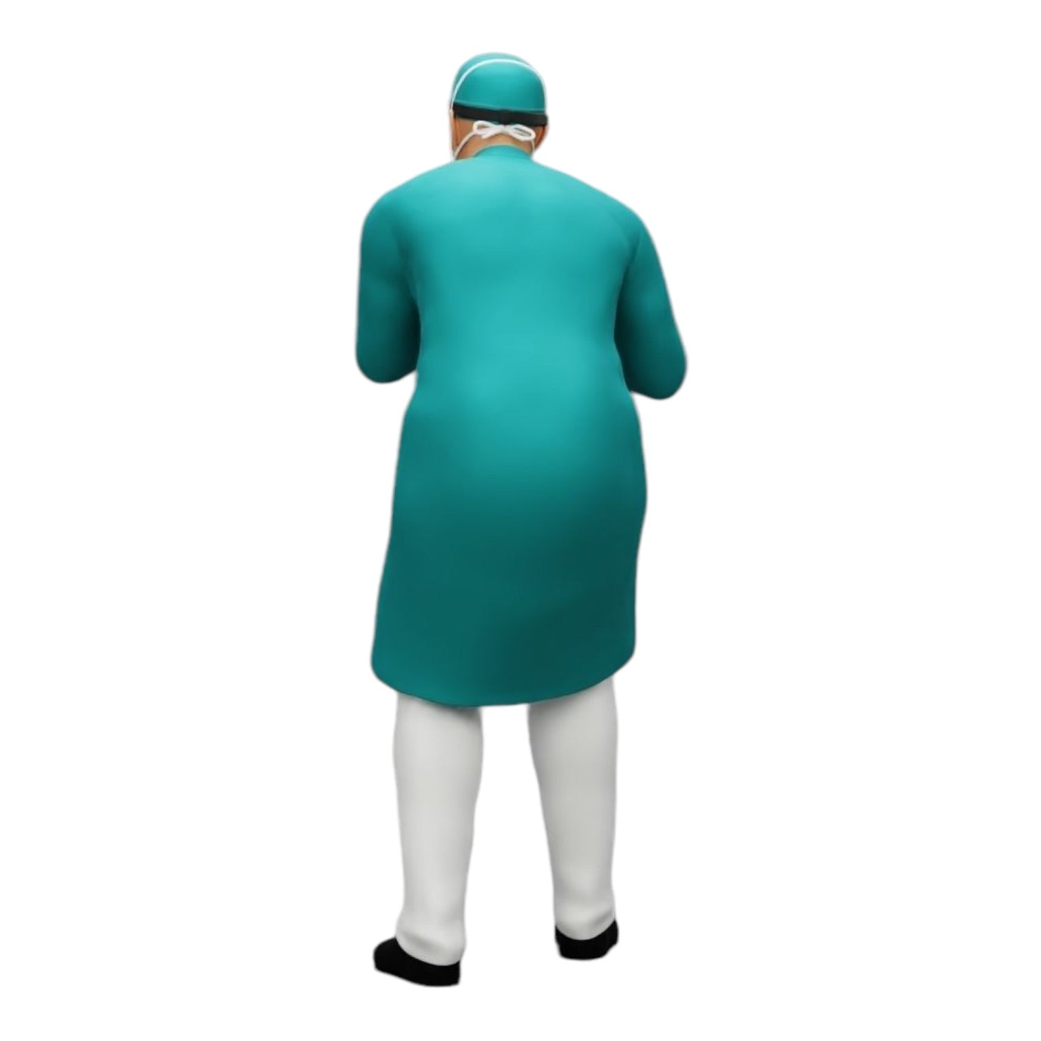 Diorama modelbouw productfoto 0: Chirurg/arts in het ziekenhuis onderzoekt patiënt (Ref Nr. A30)