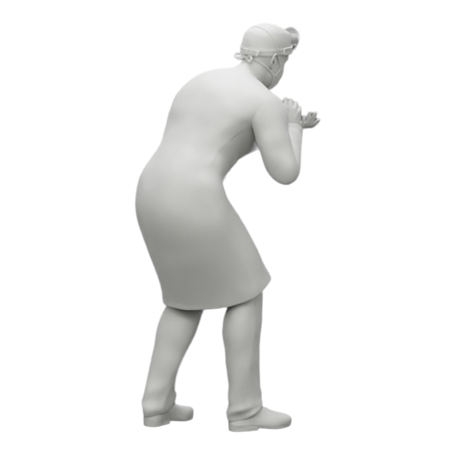 Diorama modelbouw productfoto 0: Chirurg/arts in het ziekenhuis onderzoekt patiënt (Ref Nr. A30)