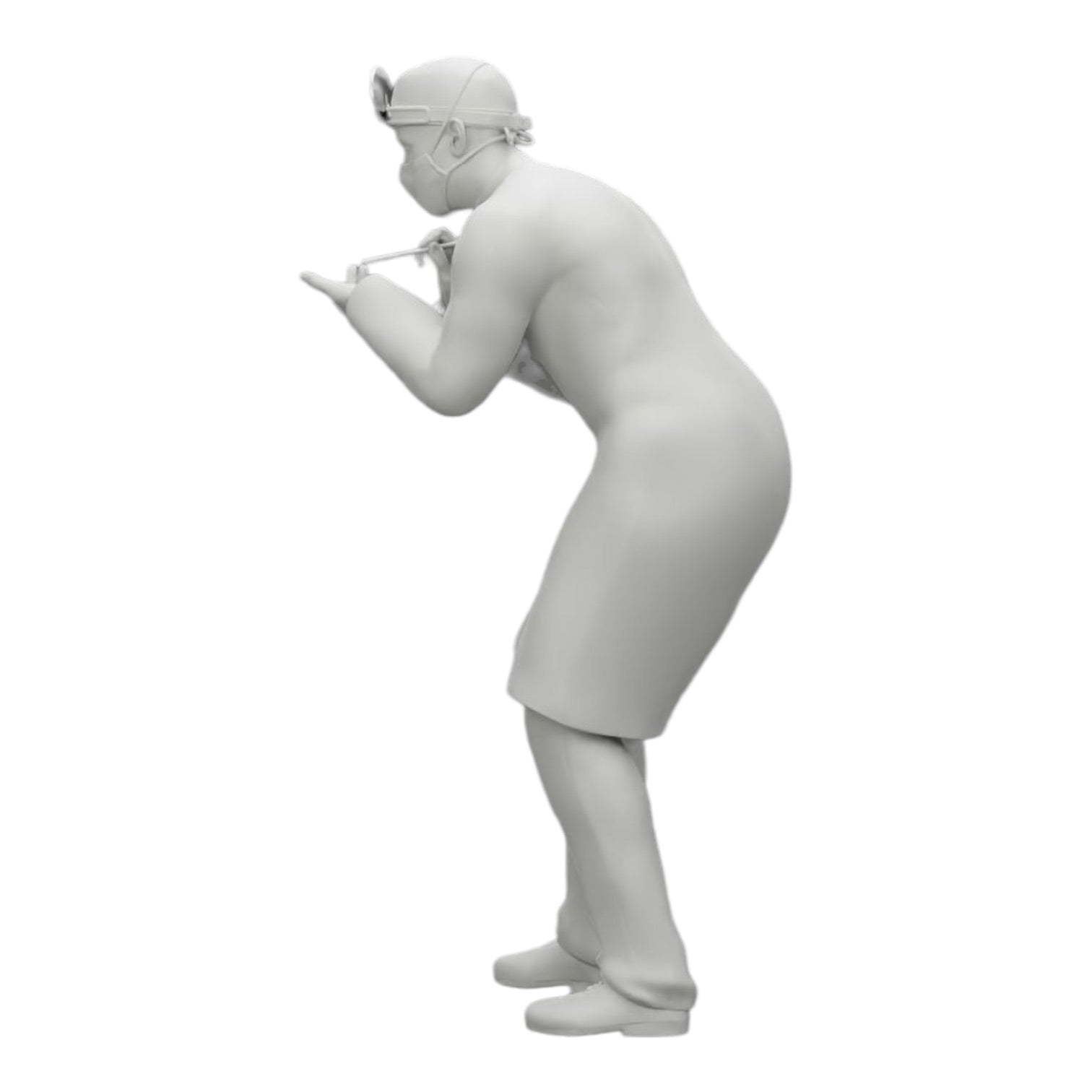 Diorama modelbouw productfoto 0: Chirurg/arts in het ziekenhuis onderzoekt patiënt (Ref Nr. A30)