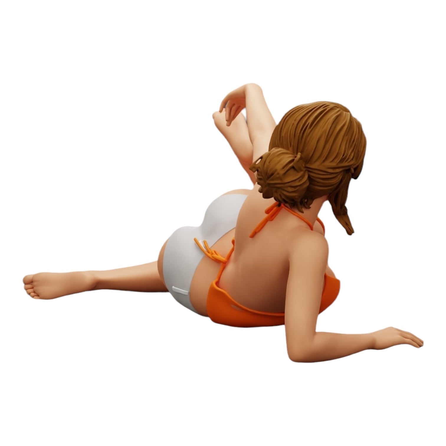 Diorama modelbouw productfoto 0: Sexy meisje met zonnebril en bikini op het zandstrand (Ref Nr. A33)