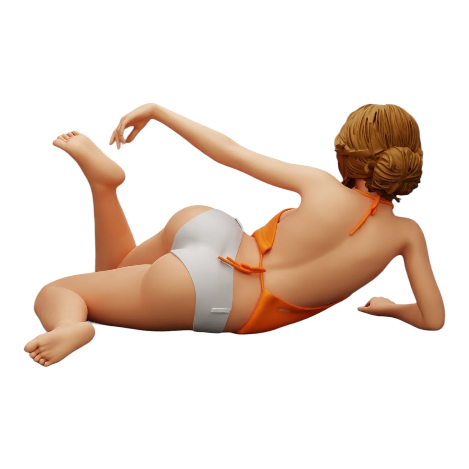 Diorama modelbouw productfoto 0: Sexy meisje met zonnebril en bikini op het zandstrand (Ref Nr. A33)