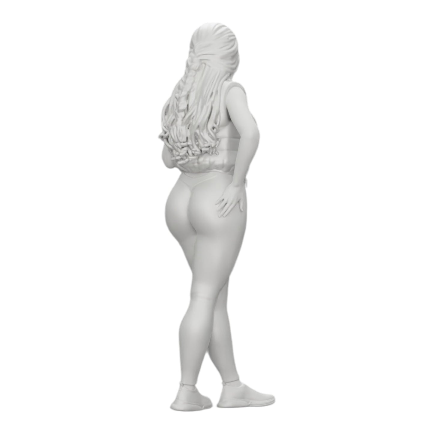 Diorama Modellbau Produktfoto 0: Attraktive Frau mit langen Haaren in Body und offener Weste (Ref Nr. A46)