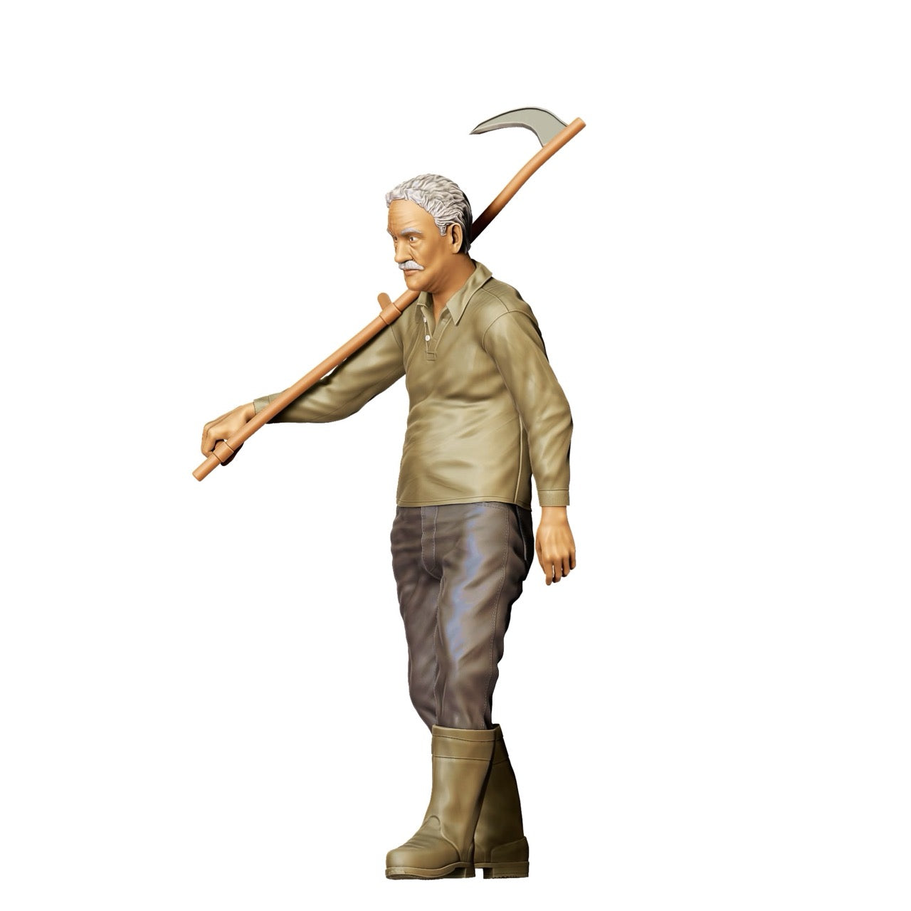 Productafbeelding 7 van 7: Miniatuurfiguur: Boer met Zeis A - Oude Boeren bij het Werk (Nr. 299)