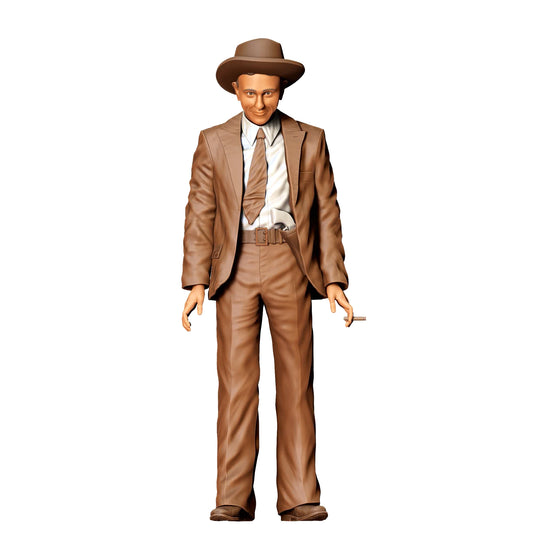 Productfoto 0: Crimineel Liefdespaar 2: Man met sigaret in retrostijl