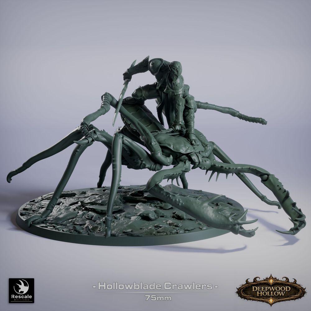 Productfoto Tabletop 28mm Lord of the Print (LotP) 1: Tabletop Miniatuur: Schorpioenrijder / Insectenrijder - lichte cavalerie-assassin met gebogen kling (26_03_F4)