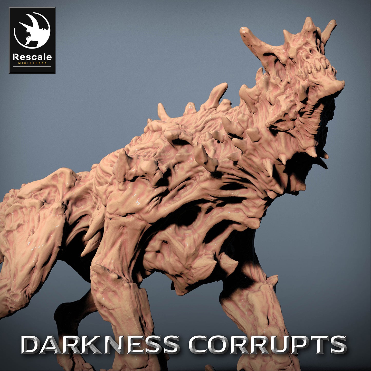Productafbeelding 4 van 4: Tabletop Miniatuur: Hellehond Hellhound, Demonbeest van de Onderwereld - Chaosbrut, Afgrondmonster, Baas tegenstander voor Wargaming, Dungeon-Crawl en Skirmish, Proxy tegenmodellen (23_07_C1)