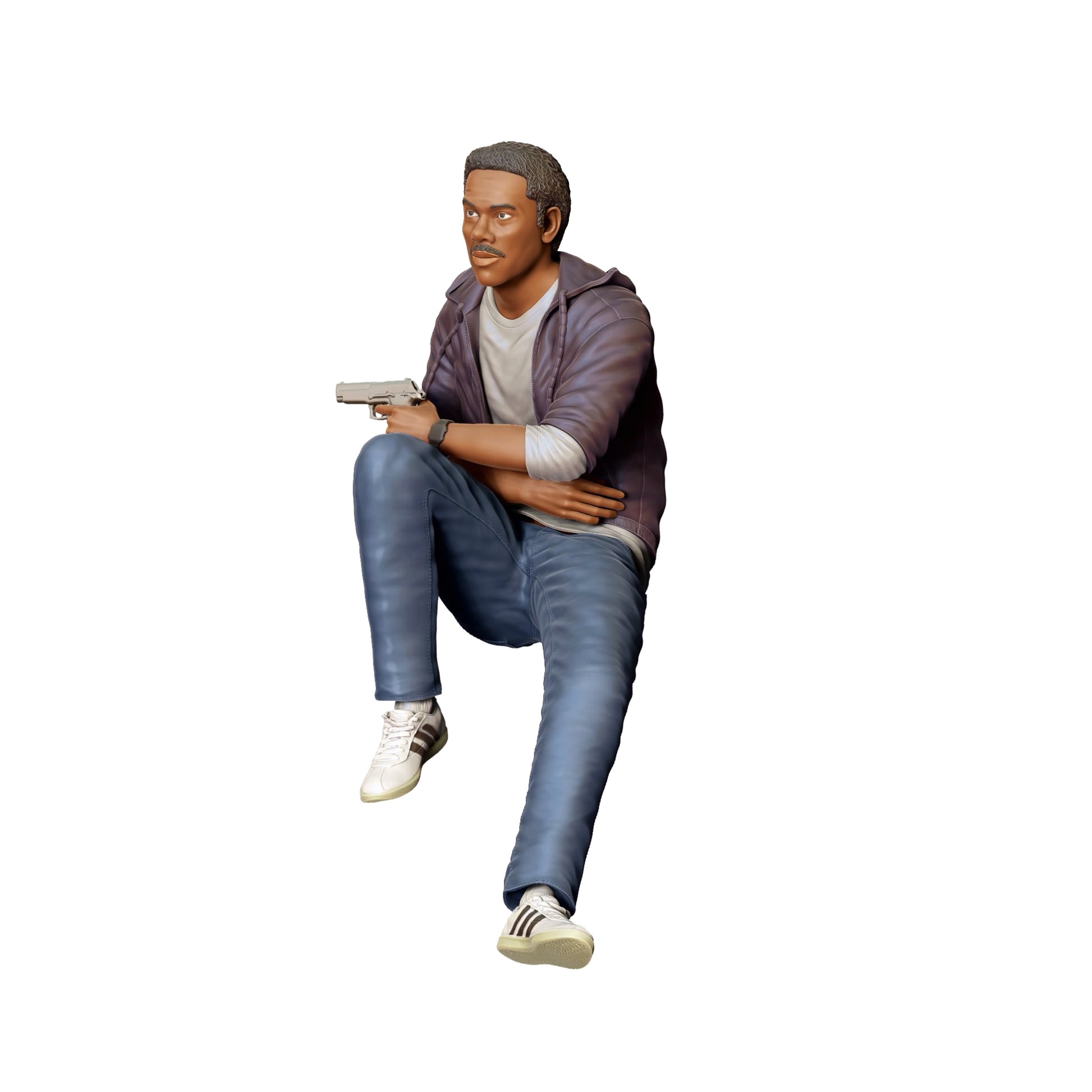 Diorama modelbouw productfoto 0: Amerikaanse detective en agent - politie (Ref. Nr. 357)