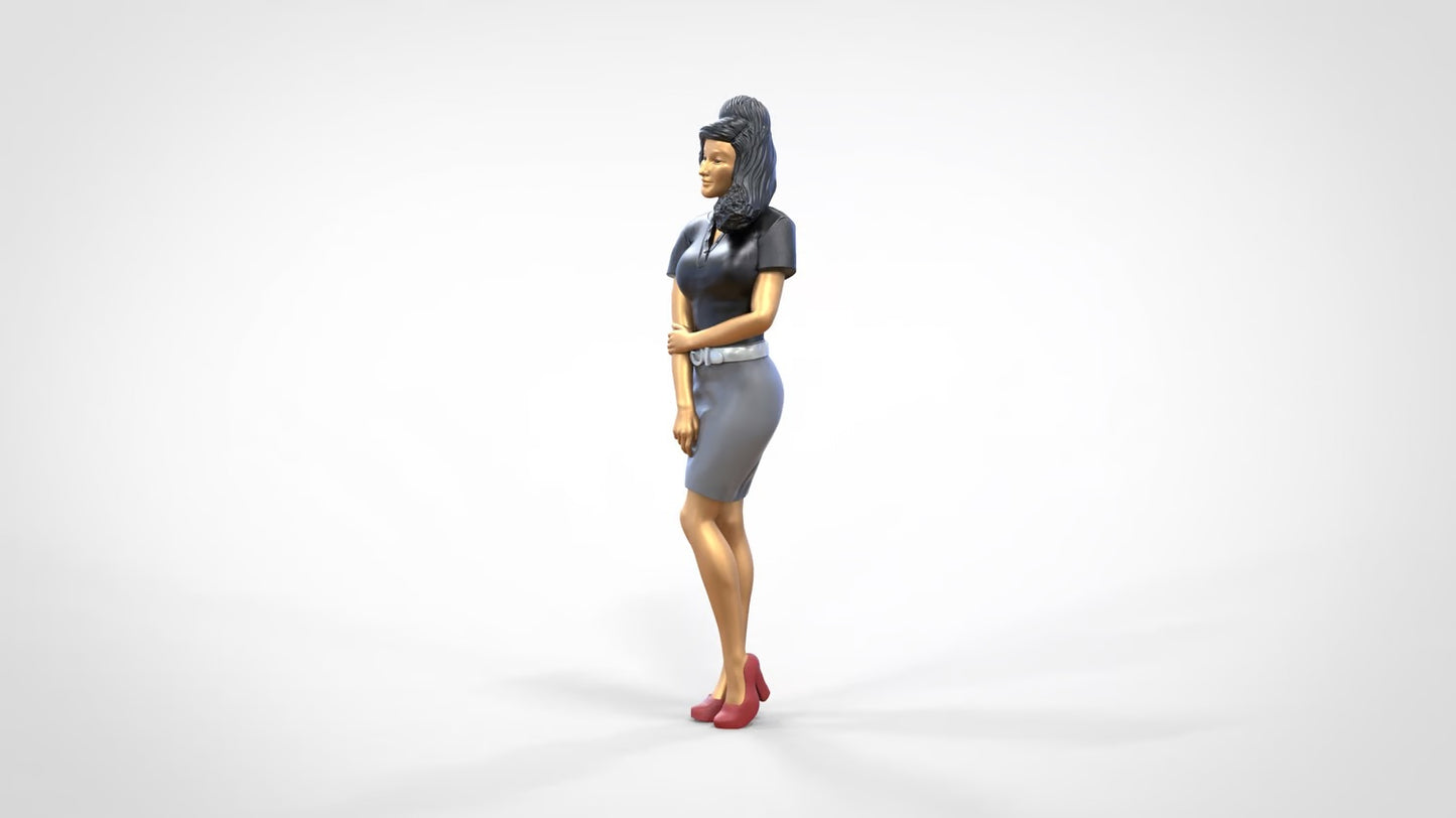 Produktfoto 0: Frau mit Rock und Bluse