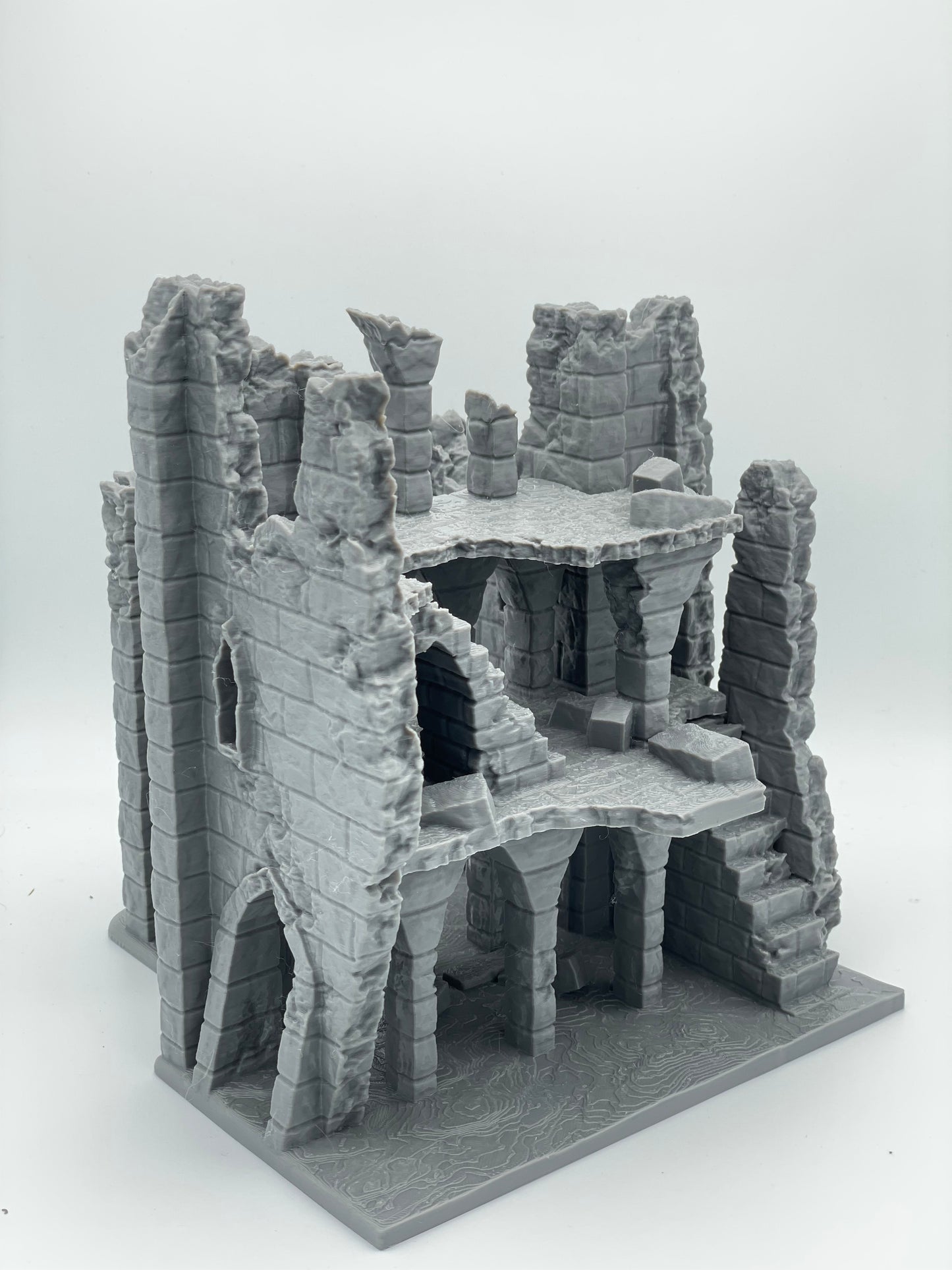 Productfoto Tabletop 28mm The Printing Goes Ever On (TPGEO) 0: Ruïne E - Puin van een middeleeuwse stad - Vernield huis