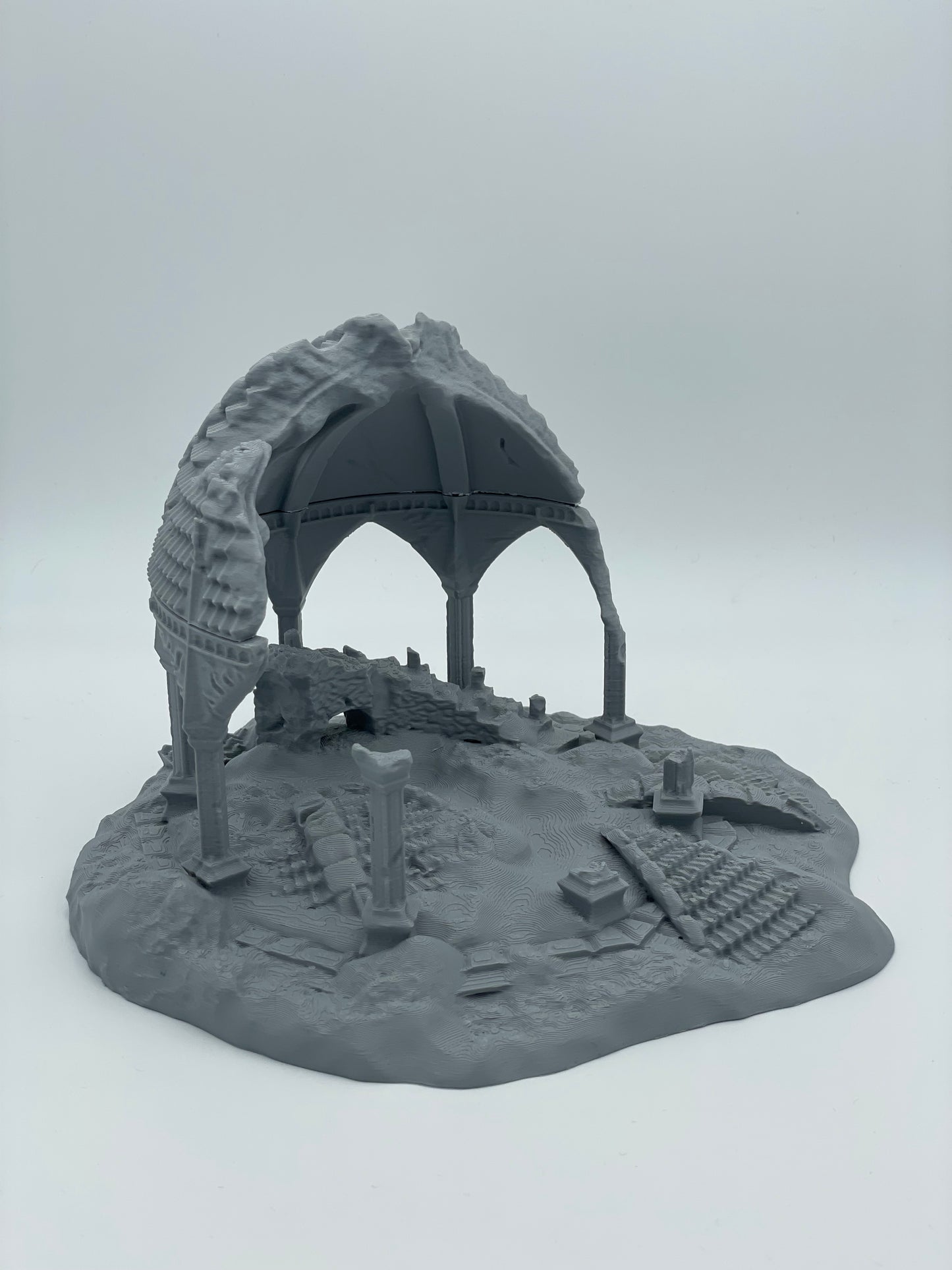 Productfoto Tabletop 28mm The Printing Goes Ever On (TPGEO) 0: Fehntop Ruïne - Verloederde Buitenpost van de Wildernis