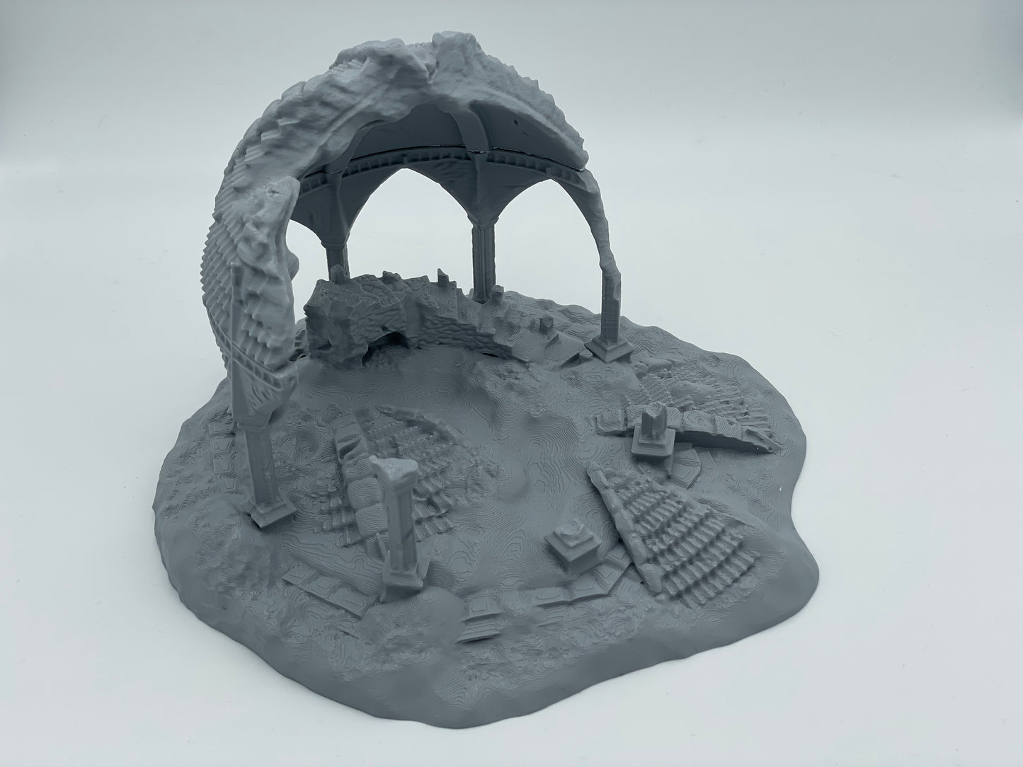 Productfoto Tabletop 28mm The Printing Goes Ever On (TPGEO) 0: Fehntop Ruïne - Verloederde Buitenpost van de Wildernis