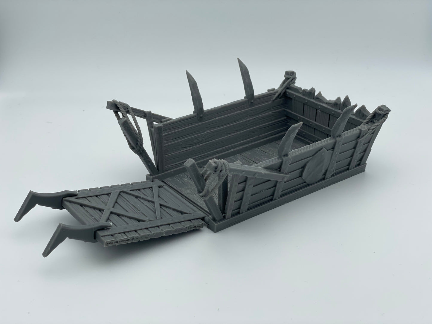 Productfoto Tabletop 28mm The Printing Goes Ever On (TPGEO) 0: Kleine landingsboot - Transportboot van de Orks - Vlot voor belegering