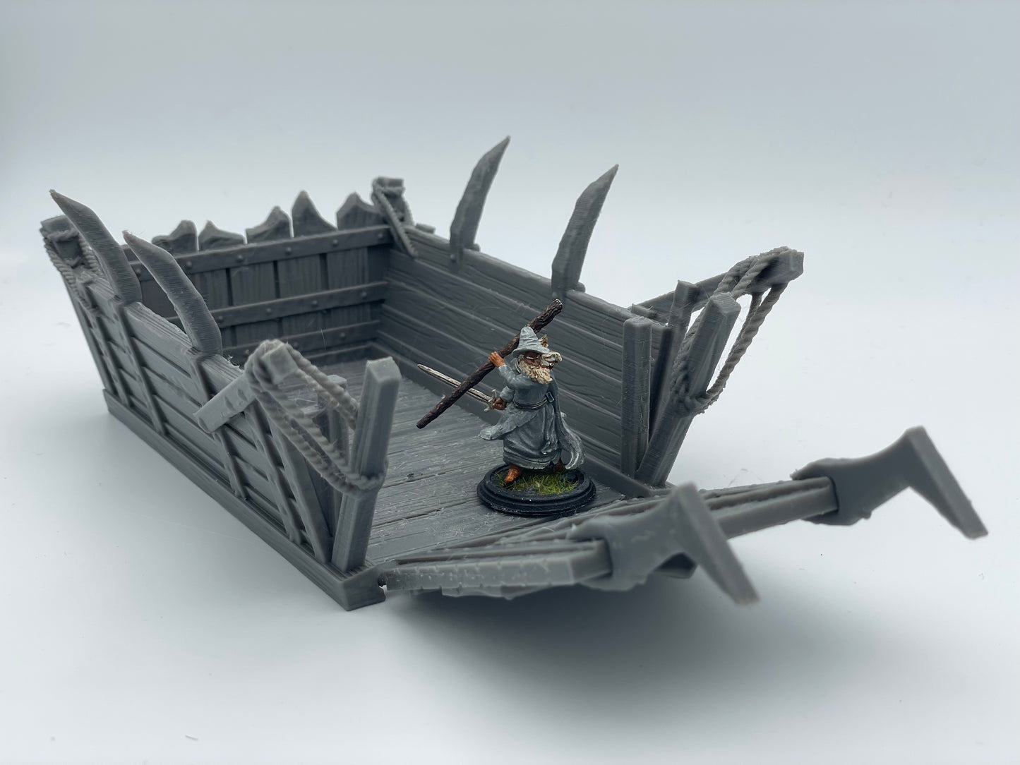 Productfoto Tabletop 28mm The Printing Goes Ever On (TPGEO) 0: Kleine landingsboot - Transportboot van de Orks - Vlot voor belegering