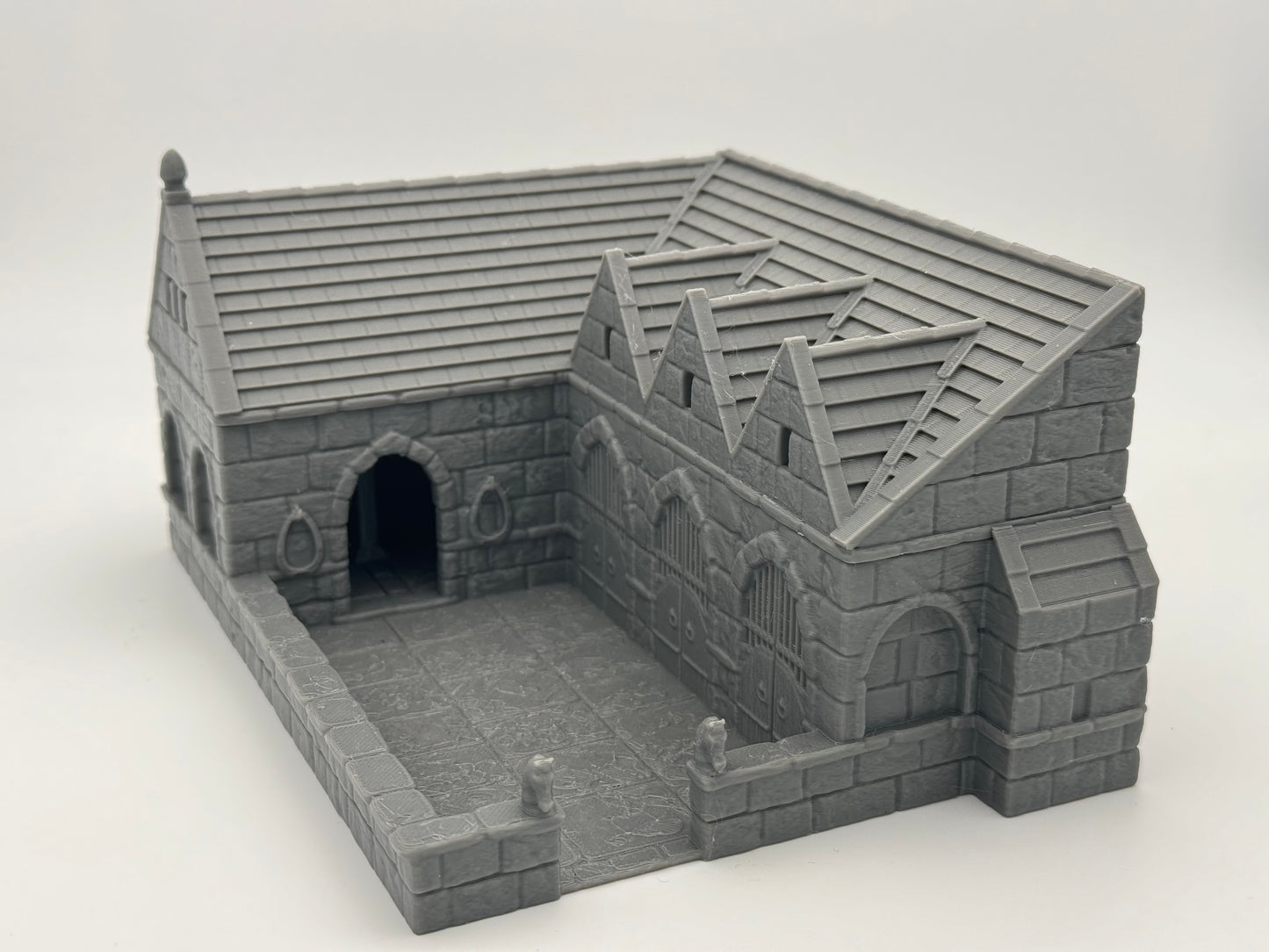 Productfoto Tabletop 28mm The Printing Goes Ever On (TPGEO) 0: Stallingen Ivory City - Gebouw Koninkrijk Gonthan - Stallen Tabletop Terrein
