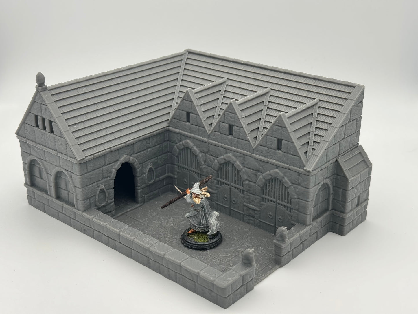 Productfoto Tabletop 28mm The Printing Goes Ever On (TPGEO) 0: Stallingen Ivory City - Gebouw Koninkrijk Gonthan - Stallen Tabletop Terrein