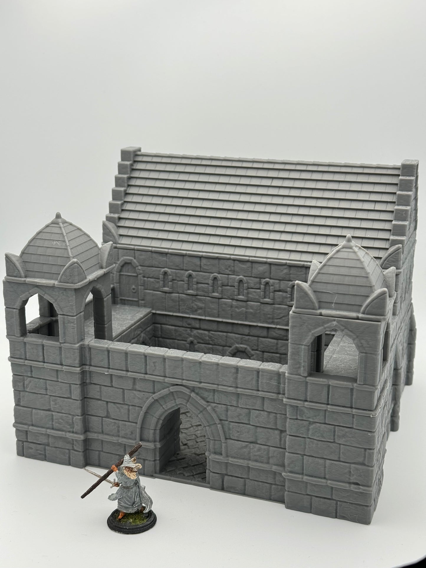 Productfoto Tabletop 28mm The Printing Goes Ever On (TPGEO) 0: Kazerne Ivory City - Gebouw Koninkrijk Gonthan - Kazerne Tabletop Terrein
