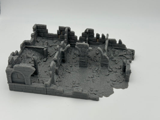 Productfoto Tabletop 28mm The Printing Goes Ever On (TPGEO) 0: Stallen Ruïnes Ivory City - Gebouw Koninkrijk Gonthan - Stallen Ruïnes Tabletop Terrein