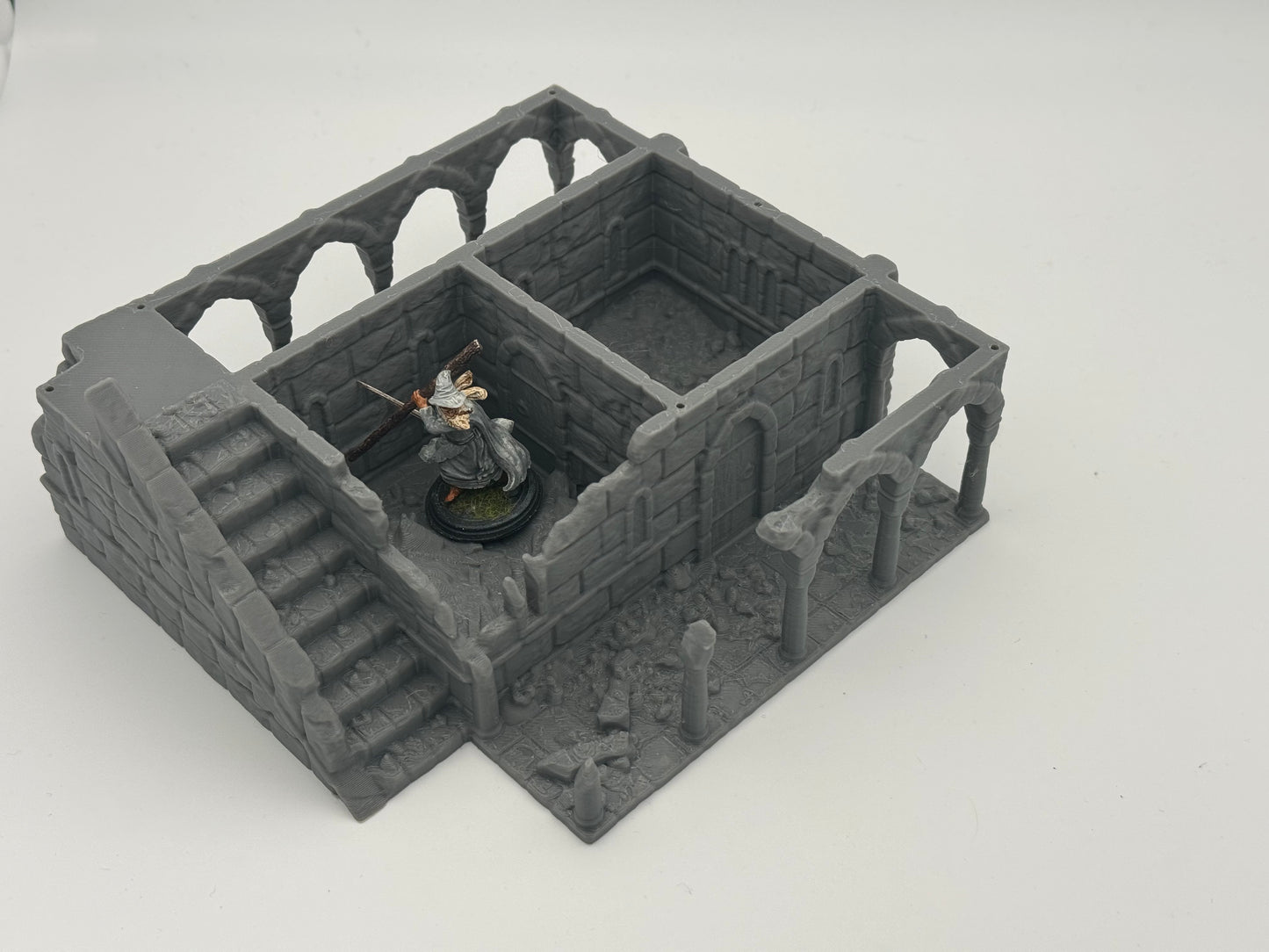 Productfoto Tabletop 28mm The Printing Goes Ever On (TPGEO) 0: Huis B Ruïnes Ivory City - Gebouw Koninkrijk Gonthan - Tabletop Terrain