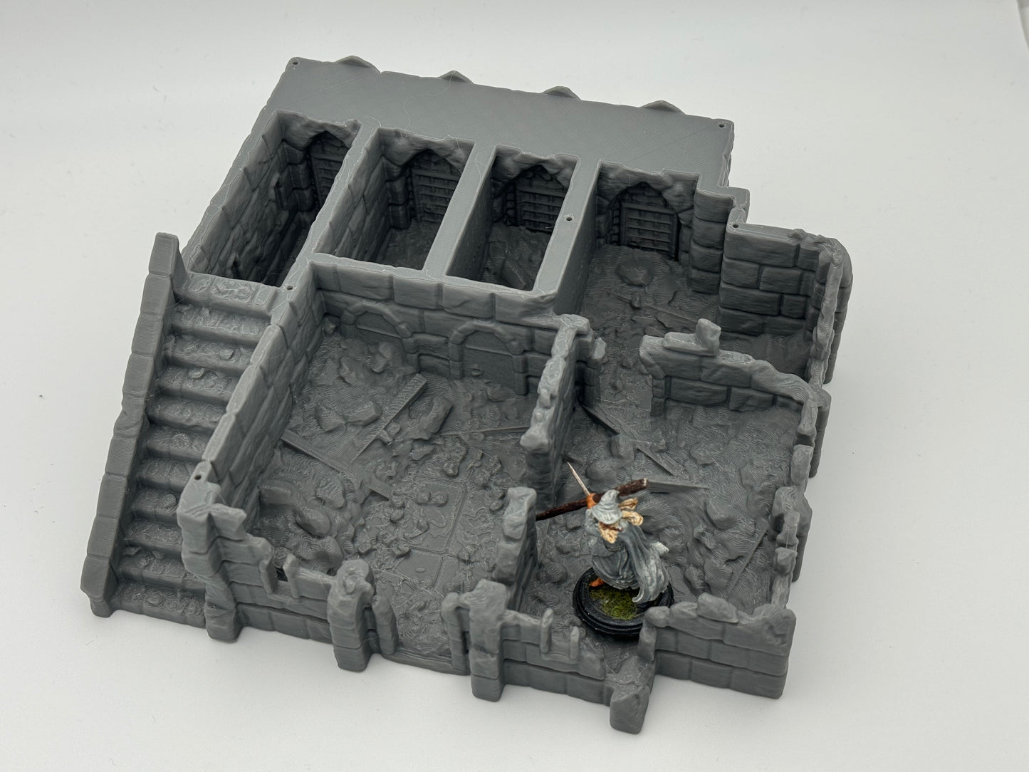 Productfoto Tabletop 28mm The Printing Goes Ever On (TPGEO) 0: Handelsplaats Ruïnes Ivory City - Gebouw Koninkrijk Gonthan - Handelszaal Tabletop Terrain