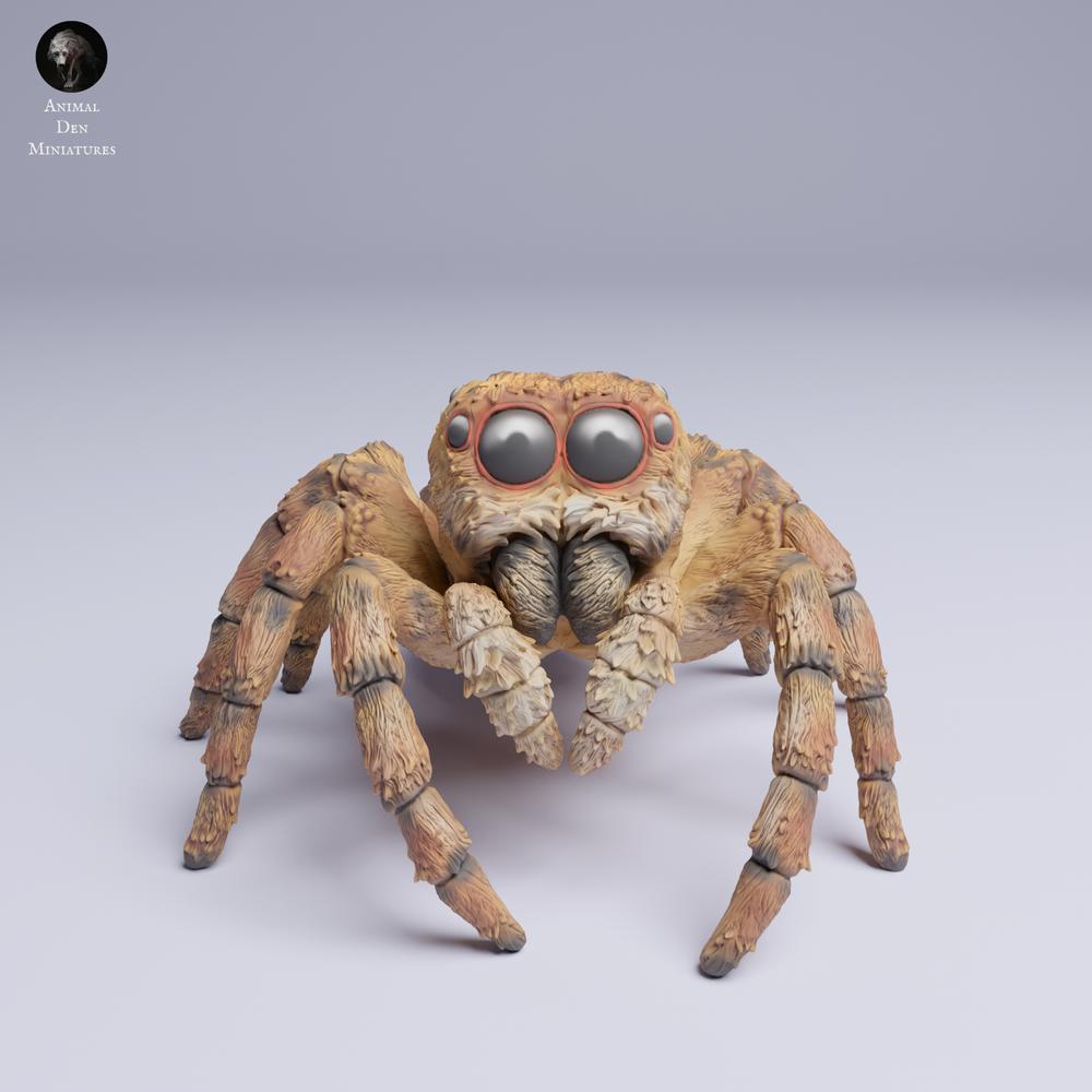 Productfoto dierenfiguur Animal Den Miniatures 3: spinnenfiguur: goudoogspringspin (25_05_02)