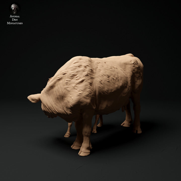 Productfoto Dierfiguur Diorama, Modelbouw: 0: Boerderij Dierfiguur: Koe en Kalf 2 - Red Devon Koe