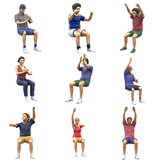 Productfoto Diorama en modelbouw miniatuurfiguur: Toeschouwer Set 4, 10 figuren