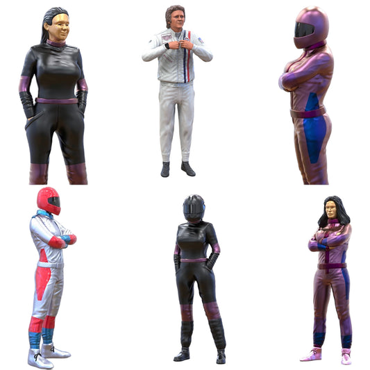 Productfoto Diorama en modelbouw miniatuurfiguur: bestuurder set, 6 figuren