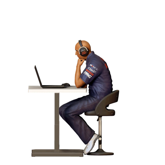 Diorama modelbouw productfoto 0: Race-ingenieur - Race-team met computer 3 (Ref. Nr. 318)