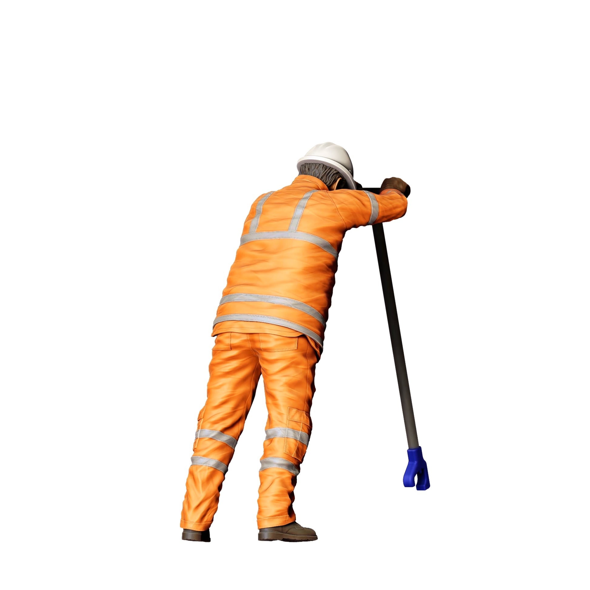 Diorama modelbouw productfoto 0: Arbeider aan het spoor met gereedschap - Spoorwegmedewerker/ Bouwvakker B (Ref. Nr. 388)