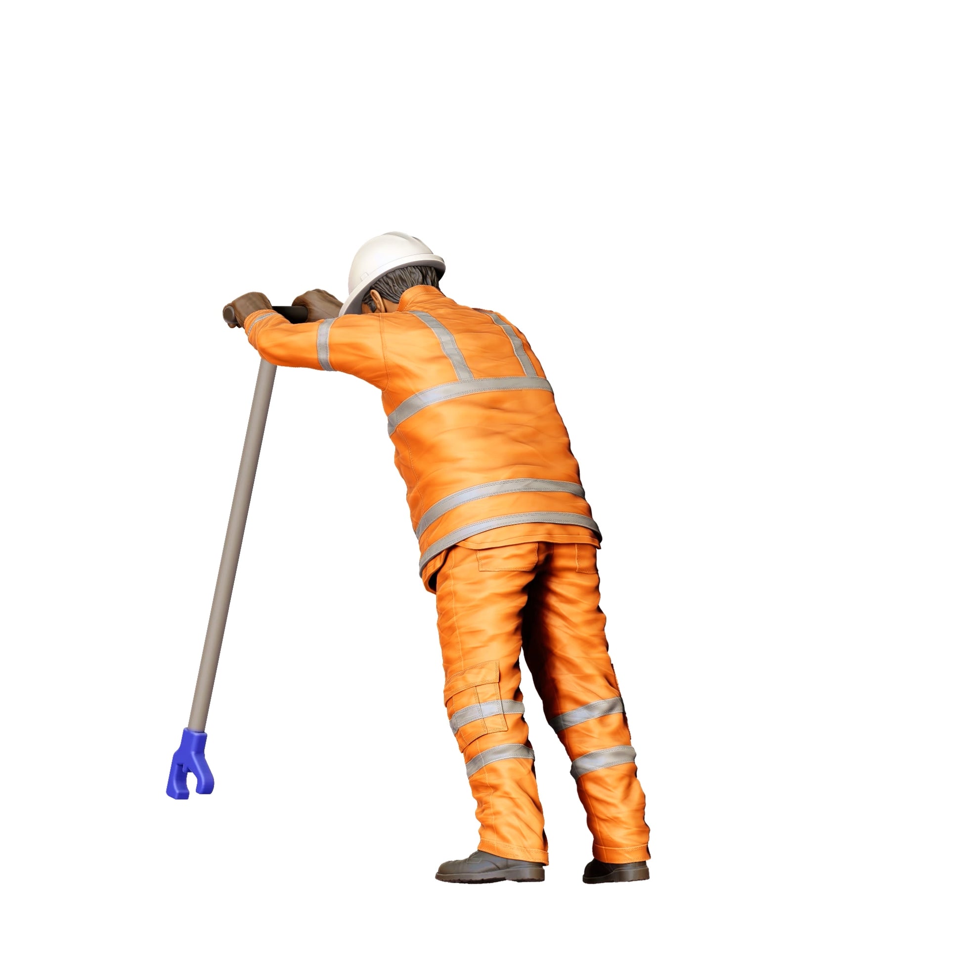 Diorama modelbouw productfoto 0: Arbeider aan het spoor met gereedschap - Spoorwegmedewerker/ Bouwvakker B (Ref. Nr. 388)