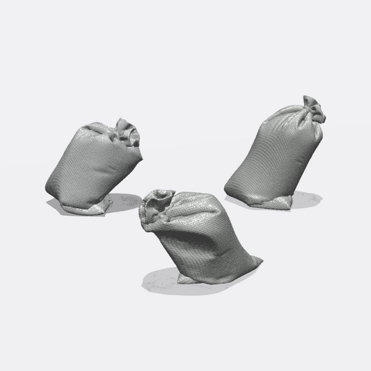 Productfoto Miniatuur Meubels, Inrichting Diorama en Modelbouw 0: Opslag en Bewaring: Tassen 3 - Zak vol Graan of Zandzak (Ref. 51D)