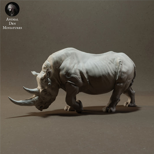 Productfoto Dier Figuur Diorama, Modelbouw: 0: Afrikaanse Neushoorn - Dieren van de Savanne