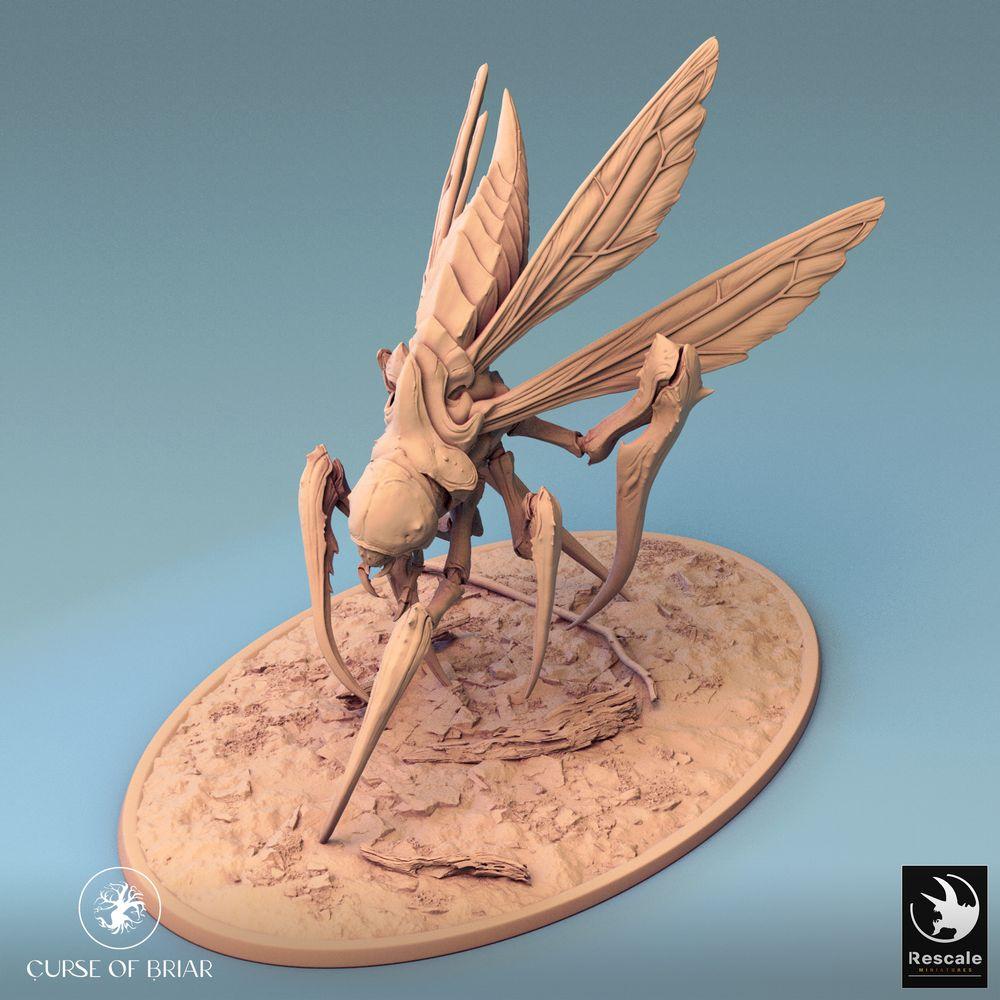 Productfoto Tabletop 28mm Lord of the Print (LotP) 0: Tabletop Miniatuur: Fyrionis - insectachtige verschrikkingen, mantis-monster en vleugeldier met sikkelklauwen, dungeon-baas (24_07_D2)