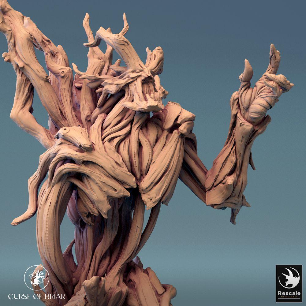Productfoto Tabletop 28mm Lord of the Print (LotP) 0: Tabletop Miniatuur: Boomwezen Boskolos - Wortelreus, Hout-elementaal, Bosbeschermer (24_07_F1)